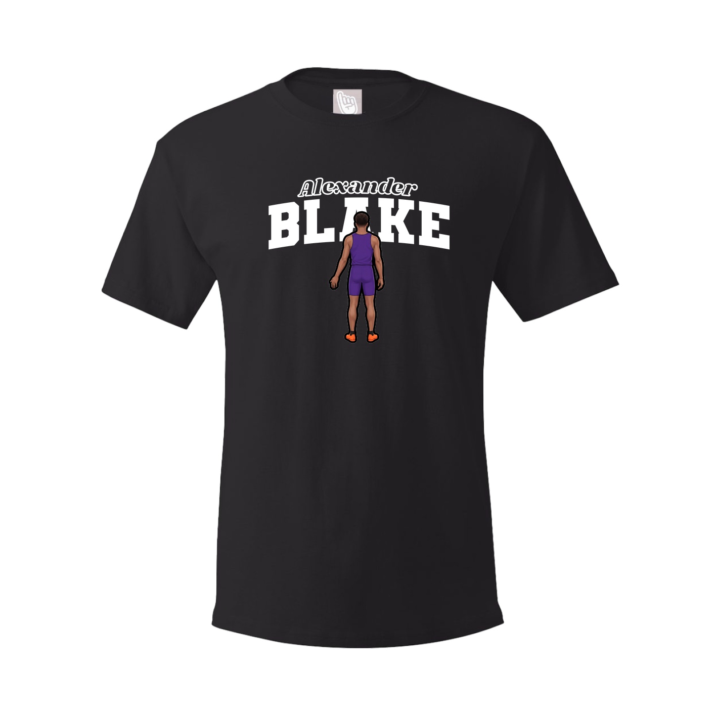 Youth Tee — Name Arch in Black