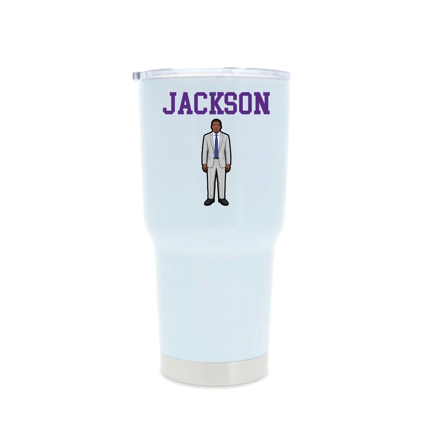 30oz Stainless Steel Tumbler — Shirsey in White