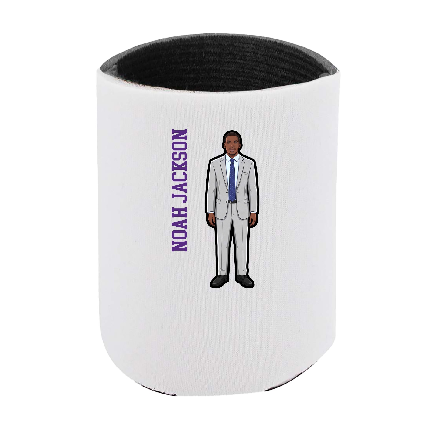Can Holder — Name Vertical in White