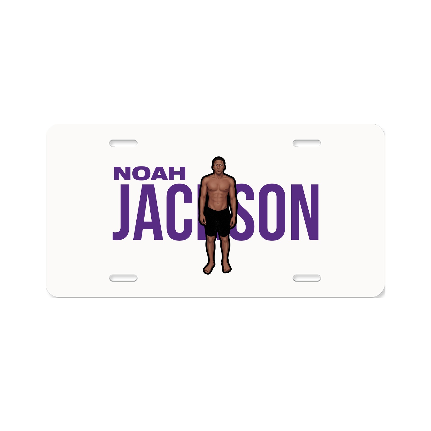 License Plate — Player Name in Classic