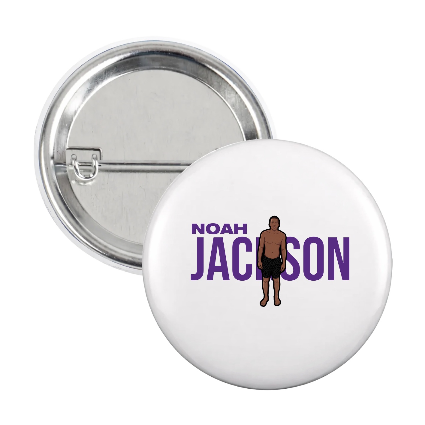 Game Day Button — Player Name in White