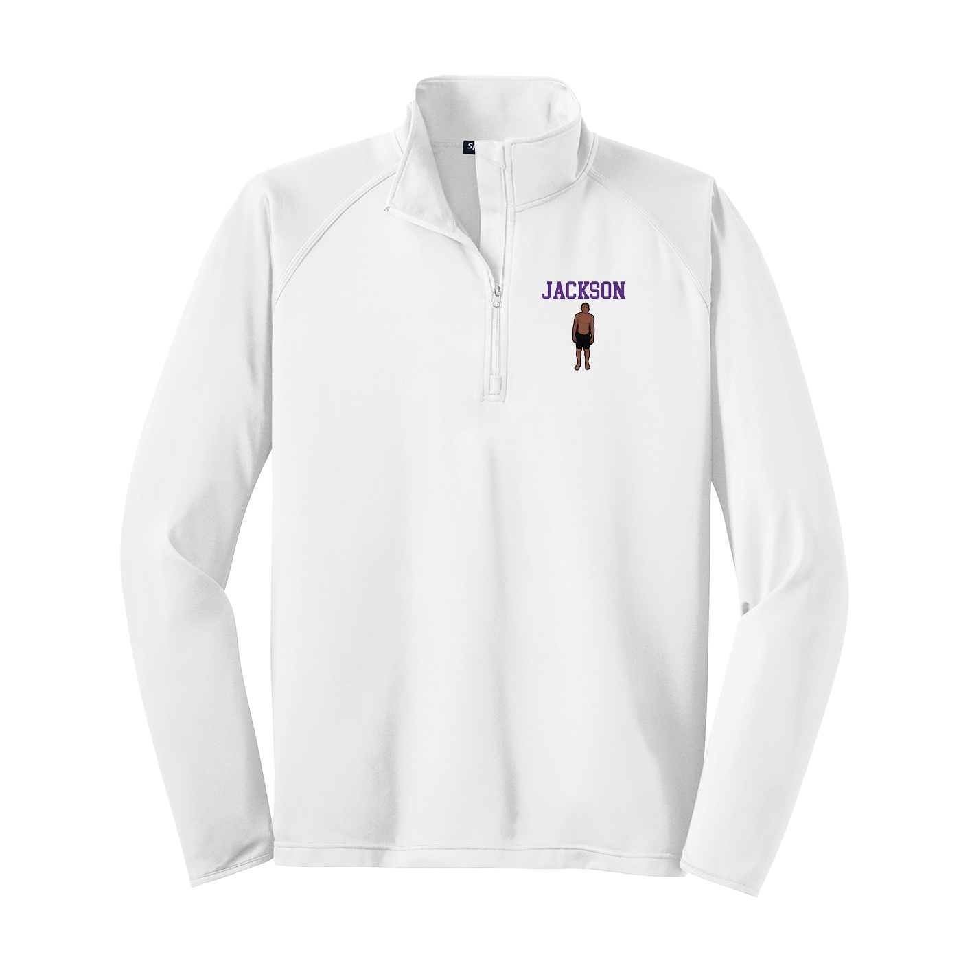 Q-Zip Pullover — Shirsey in White