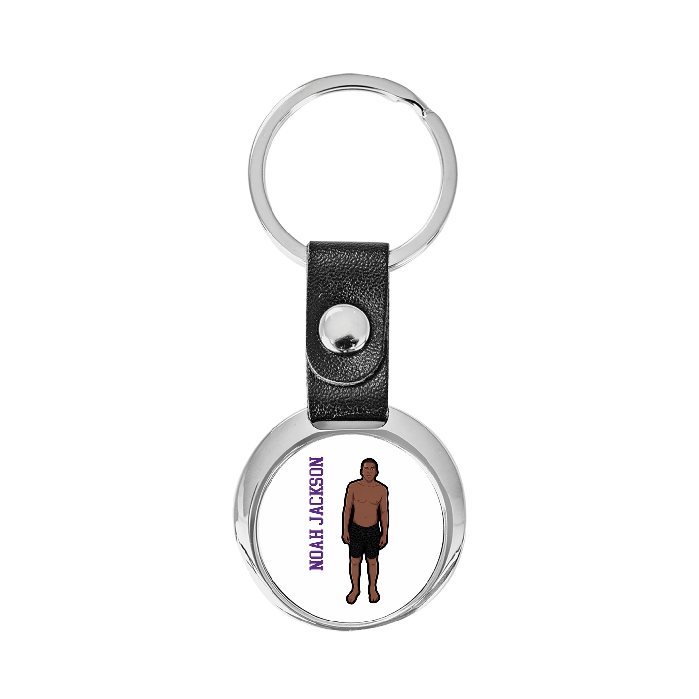Key Chain — Name Vertical in Classic