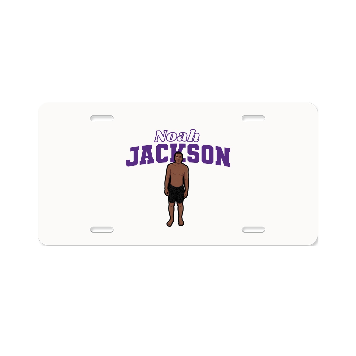 License Plate — Name Arch in Classic