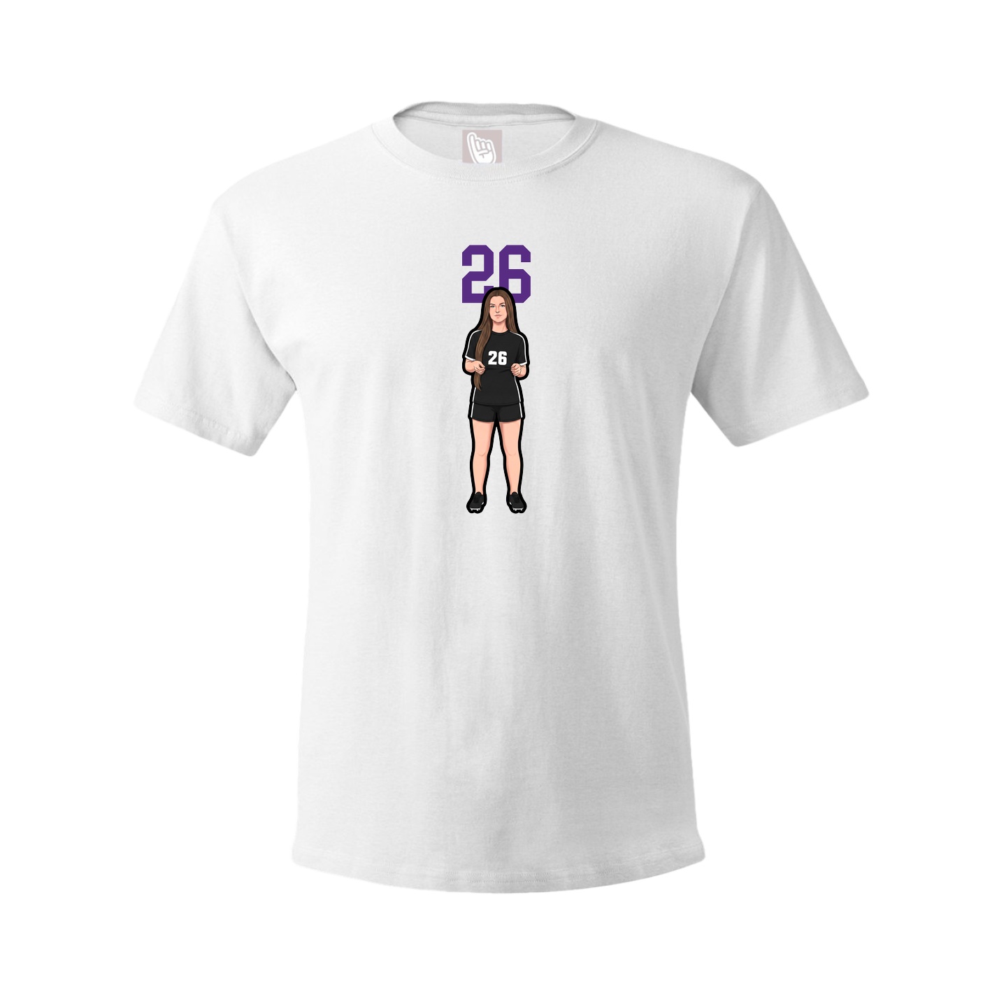 Tee — Number Top in White