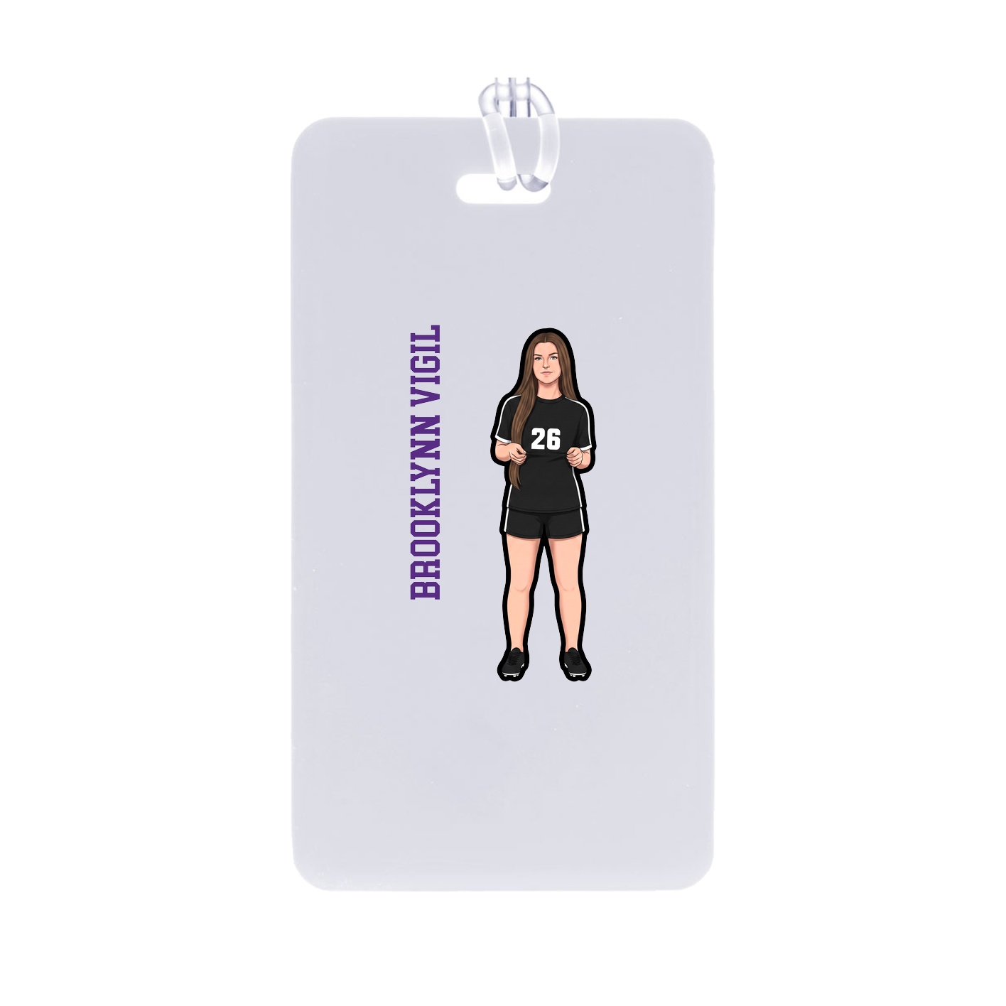 Bag Tag — Name Vertical in Classic