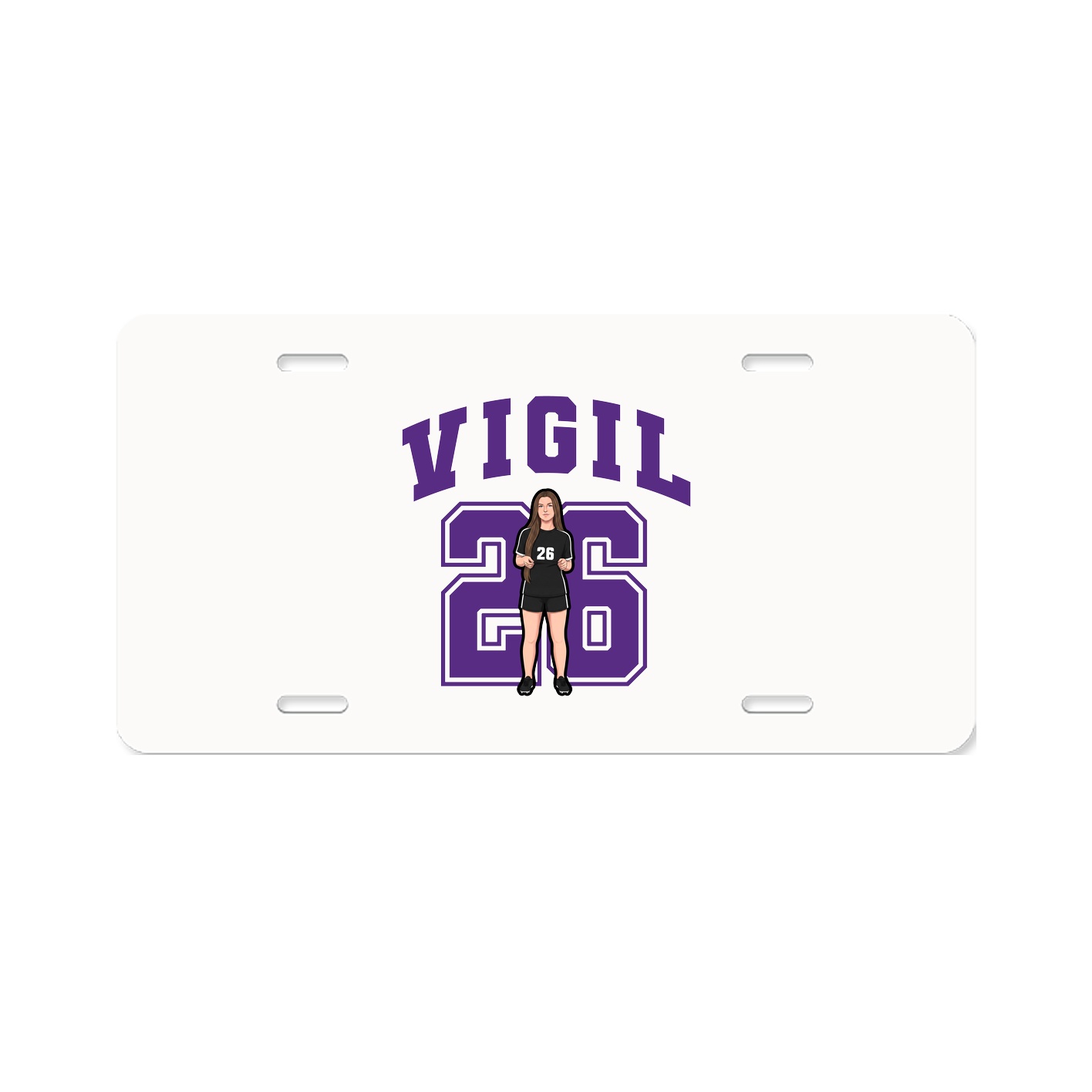 License Plate — Number in Classic