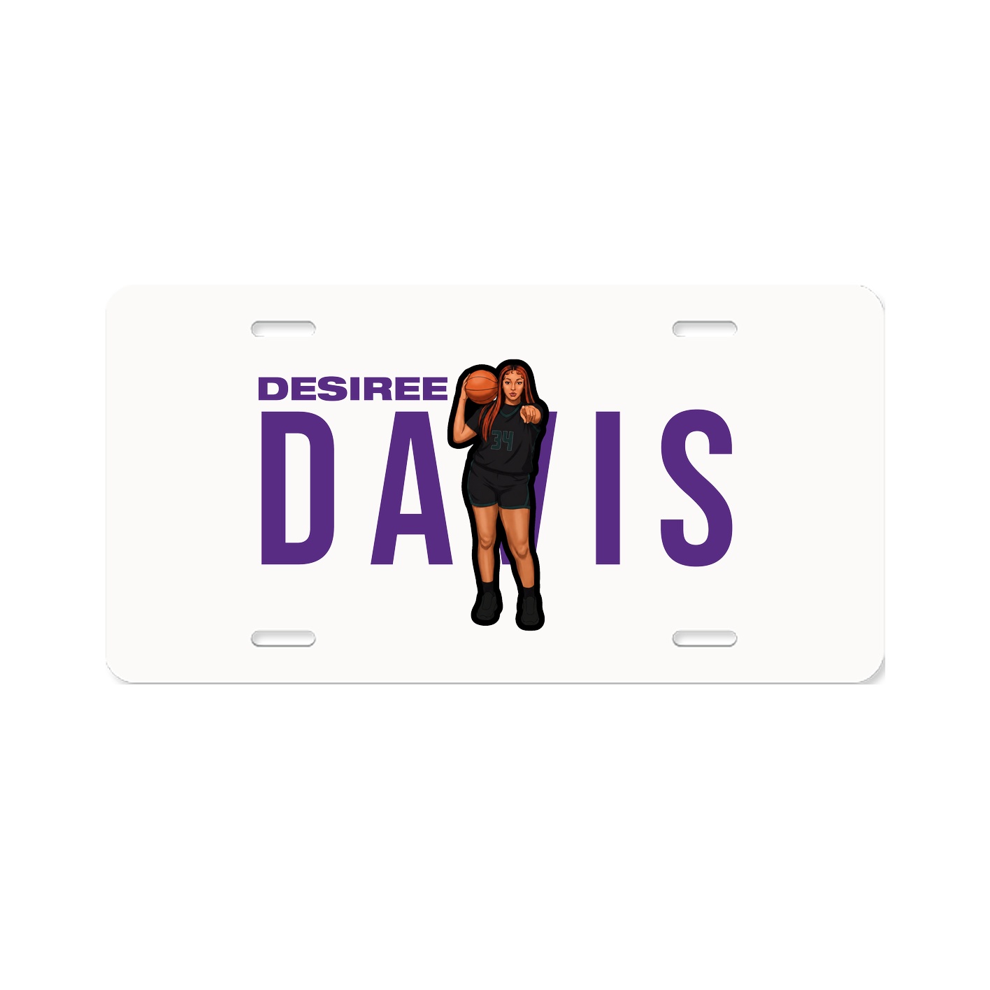 License Plate — Player Name in Classic