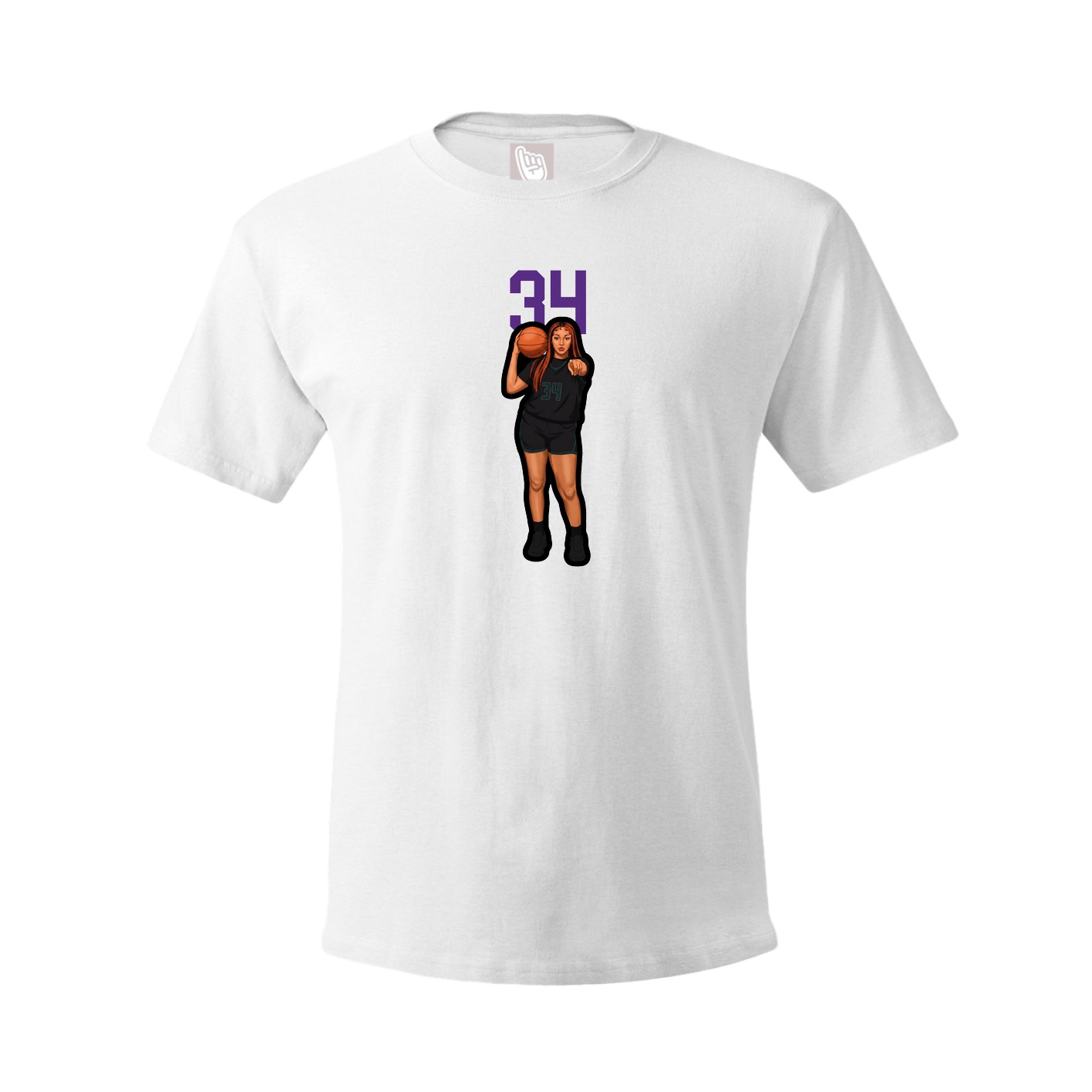 Tee — Number Top in White