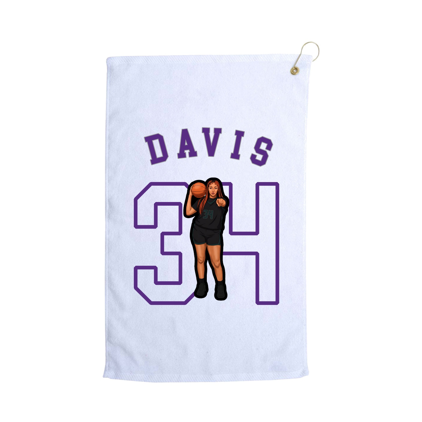Golf Towel — Shirsey Arch in White