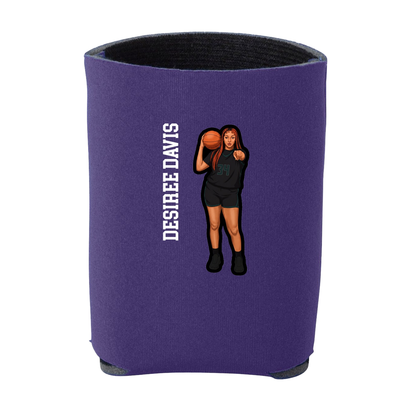 Can Holder — Name Vertical in Purple