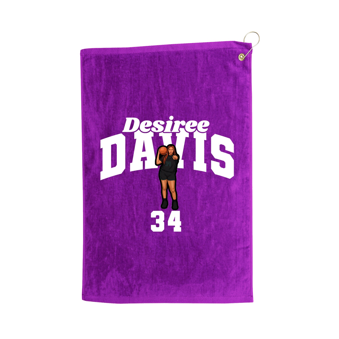 Golf Towel — Signature Arch in Purple