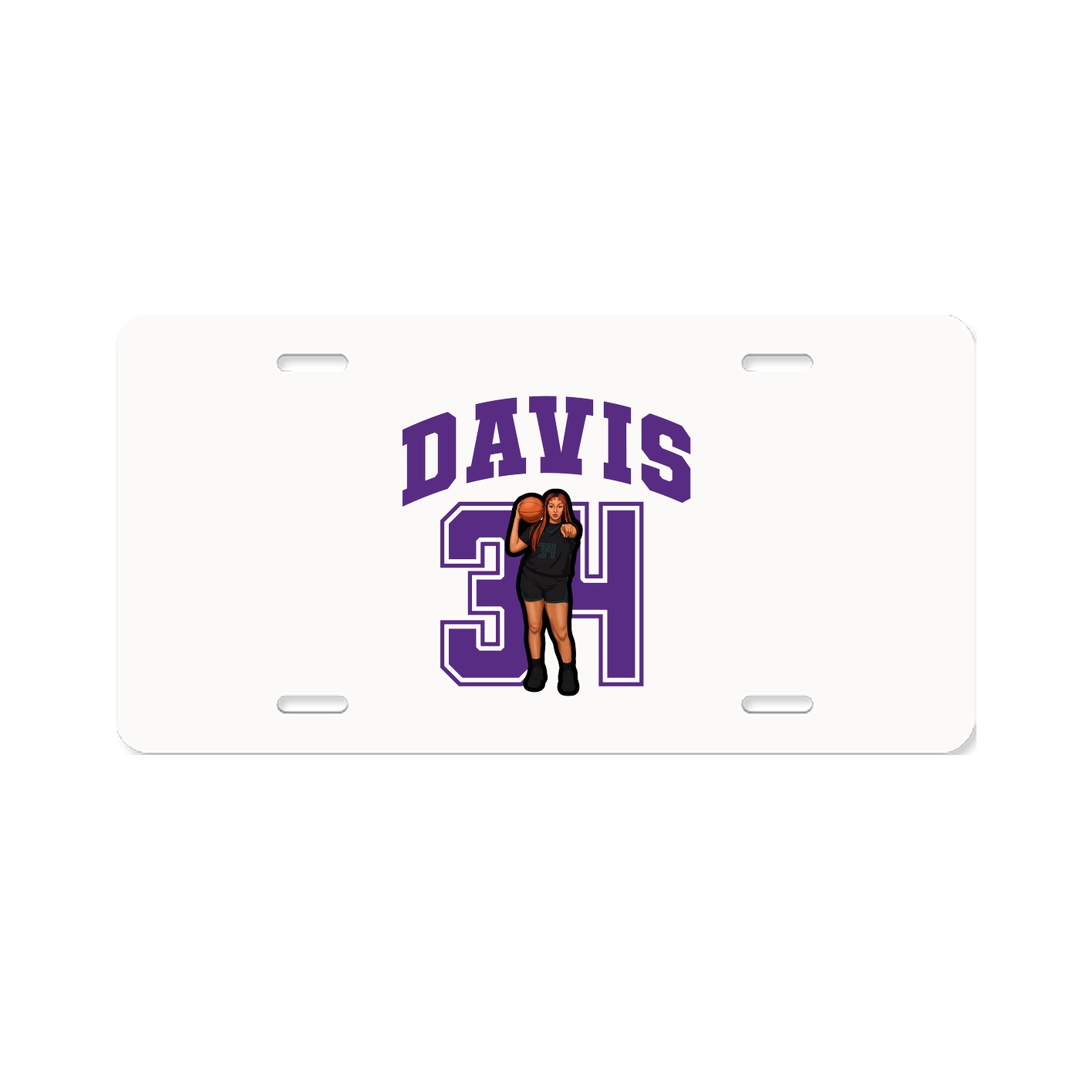 License Plate — Number in Classic