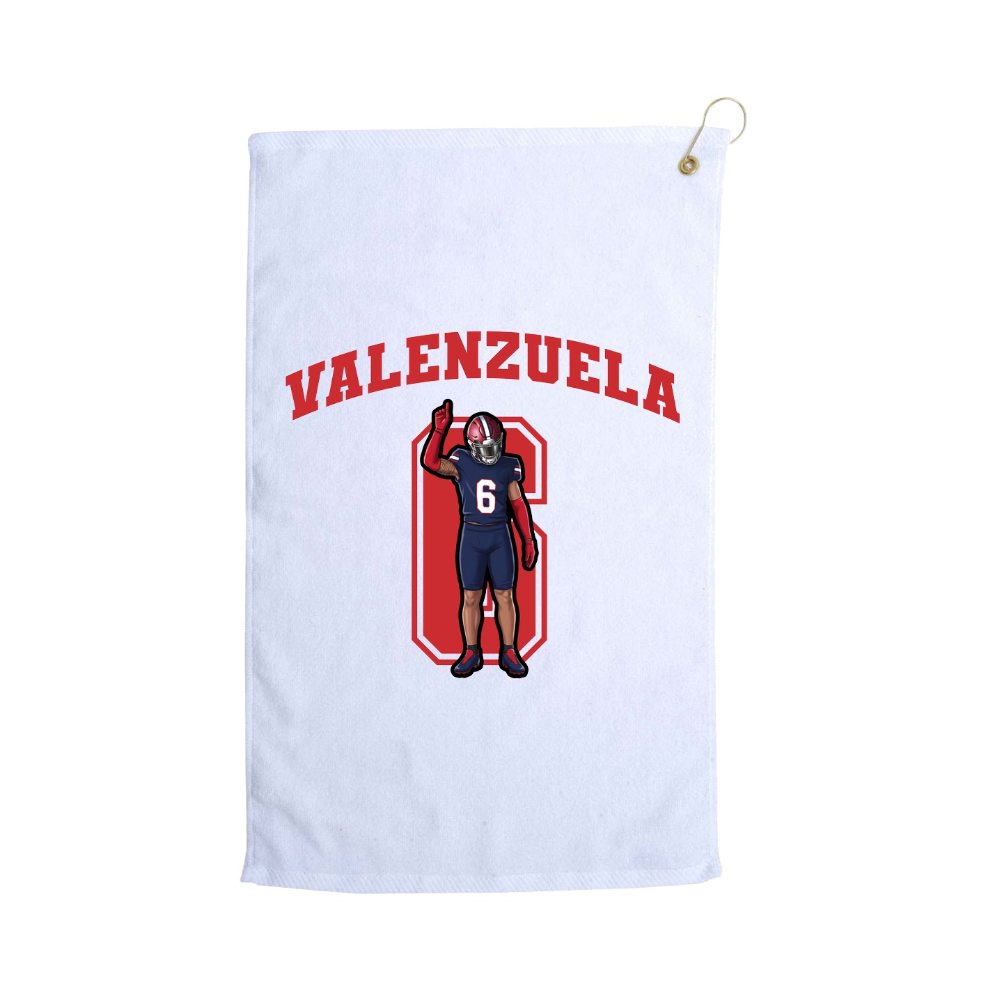 Golf Towel — Number in White