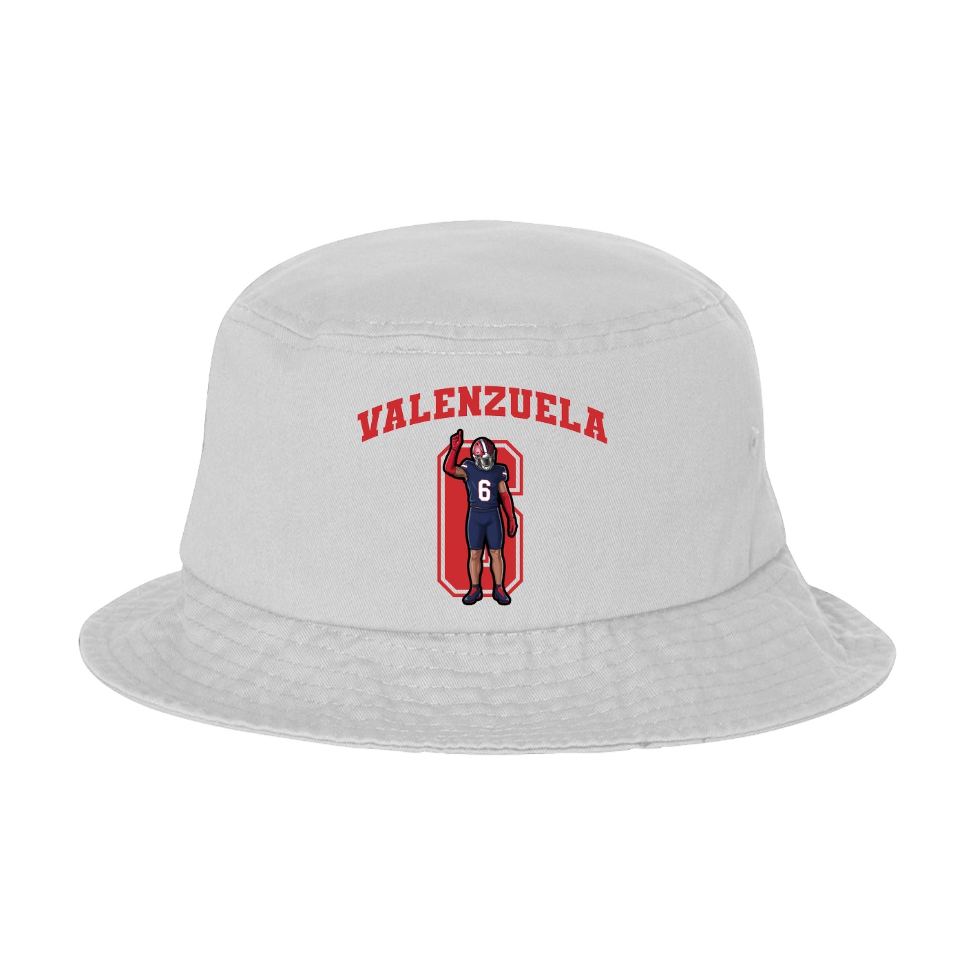 Bucket Cap — Number in White
