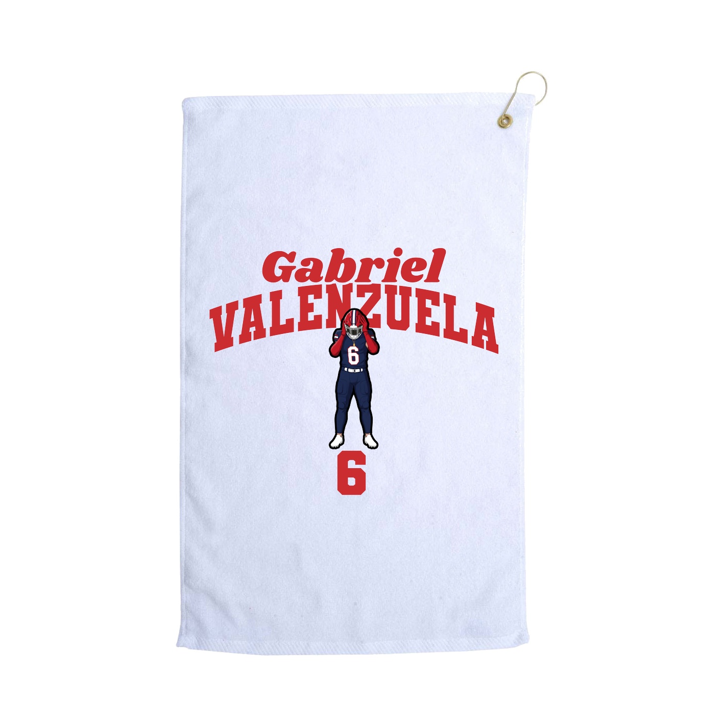 Golf Towel — Signature Arch in White
