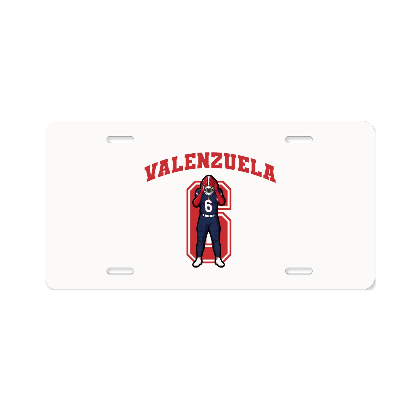License Plate — Number in Classic
