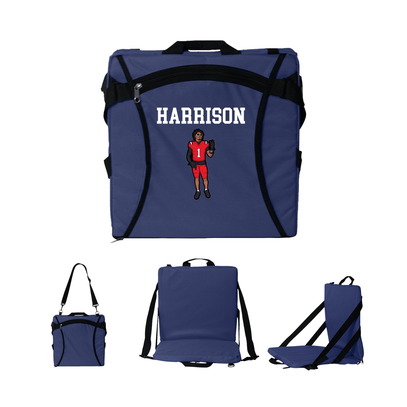 Folding Stadium Seat — Shirsey in Navy