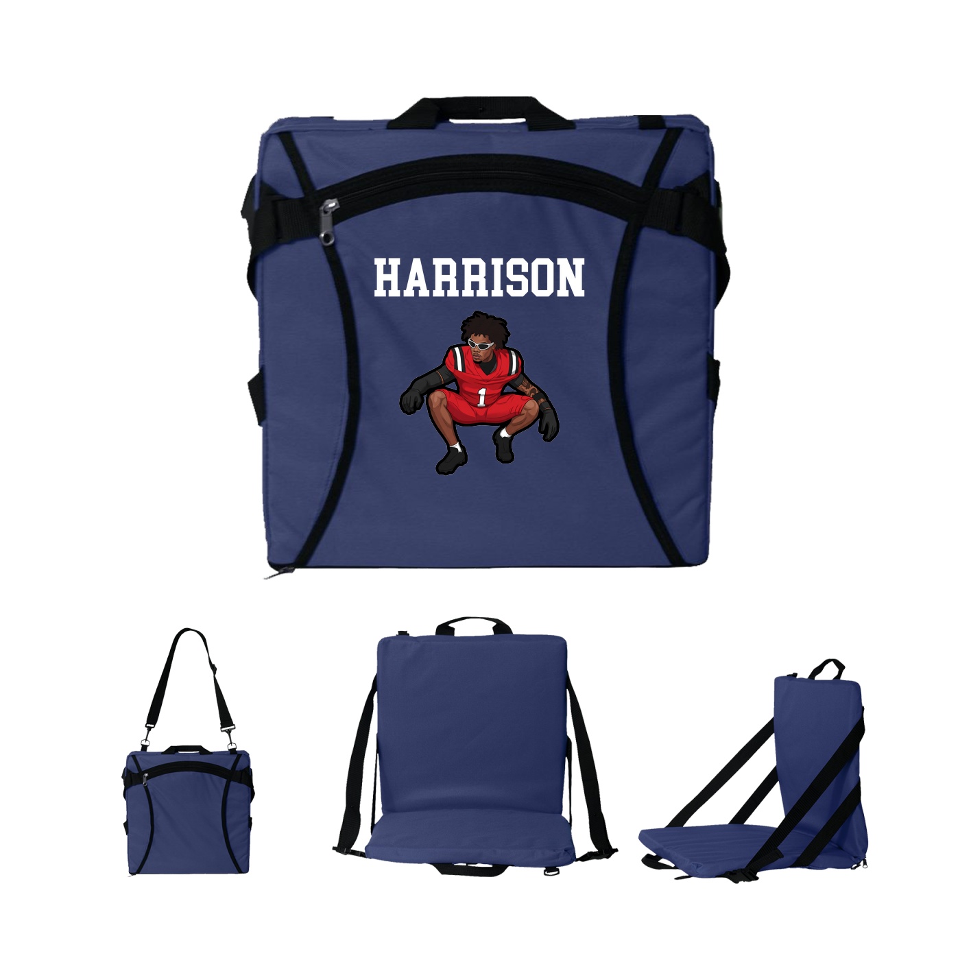 Folding Stadium Seat — Shirsey in Navy