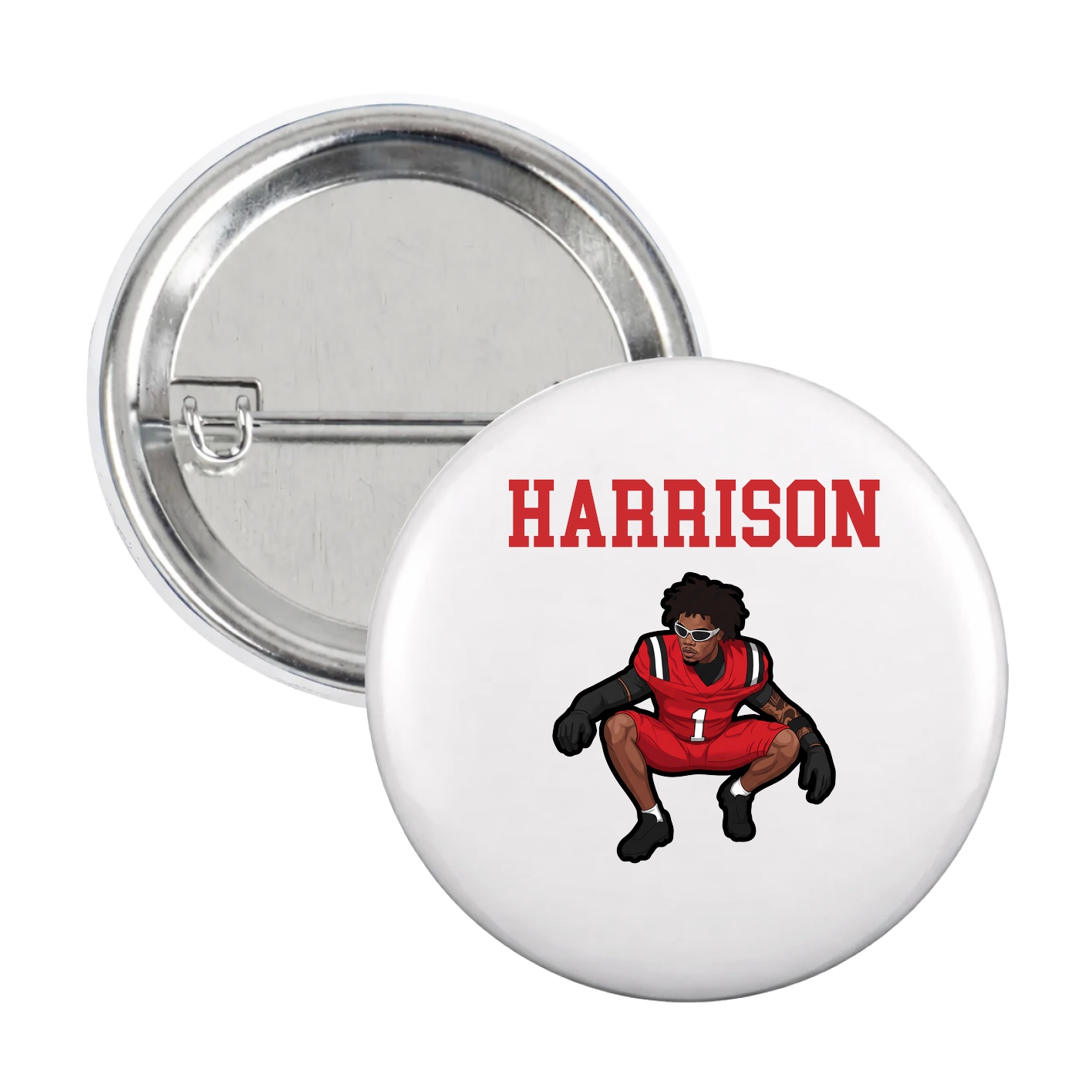 Game Day Button — Shirsey in White