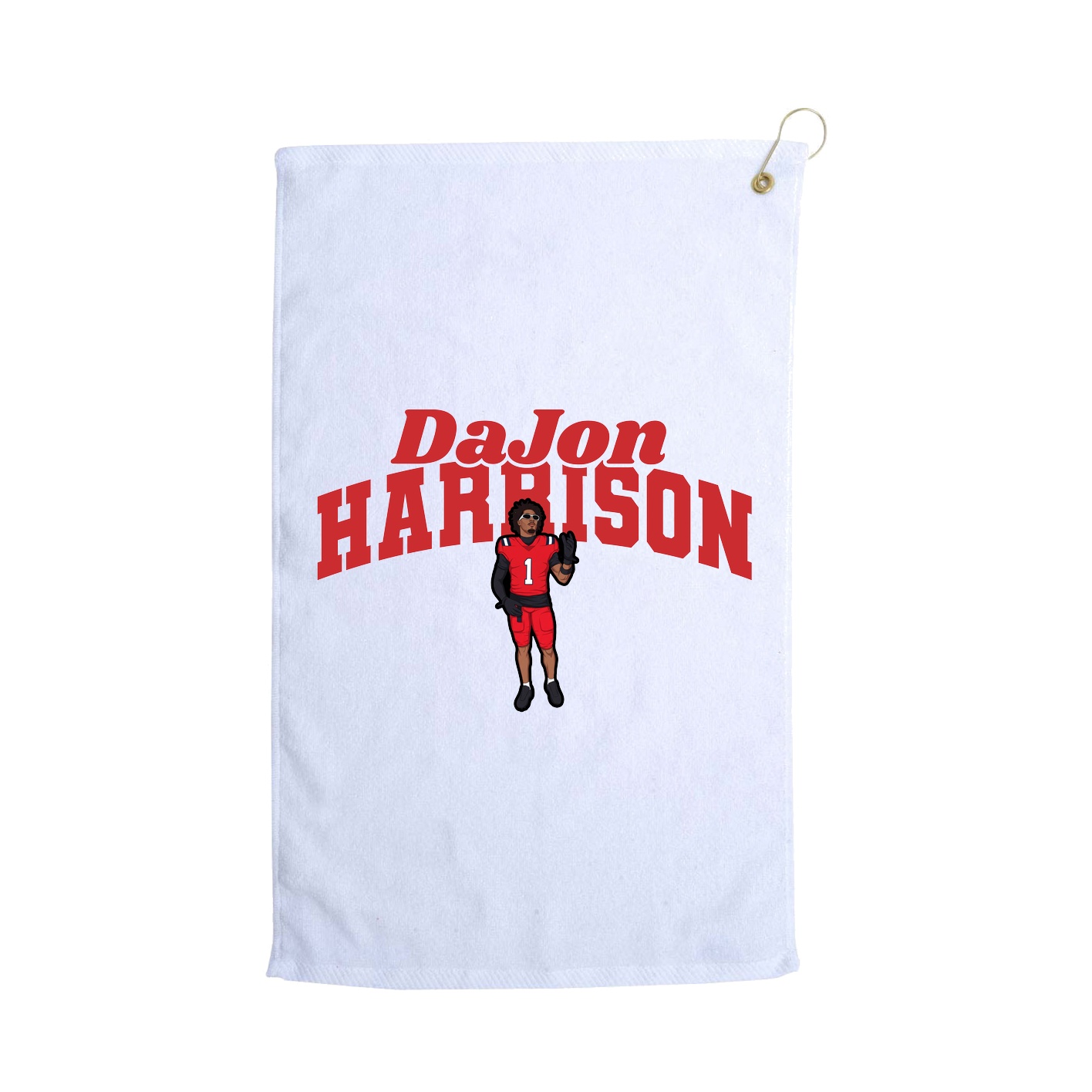 Golf Towel — Signature Arch in White