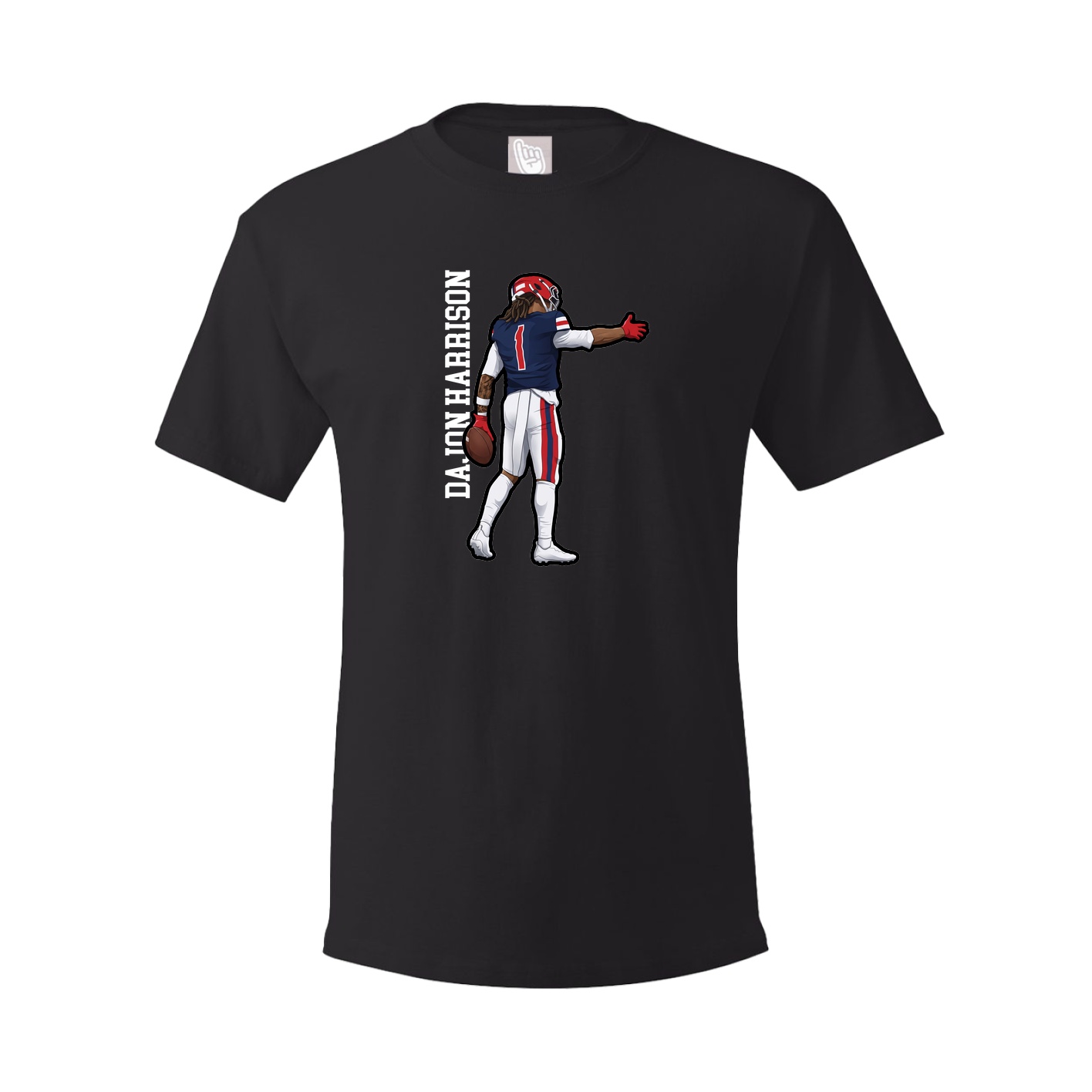 Tee — Name Vertical in Black