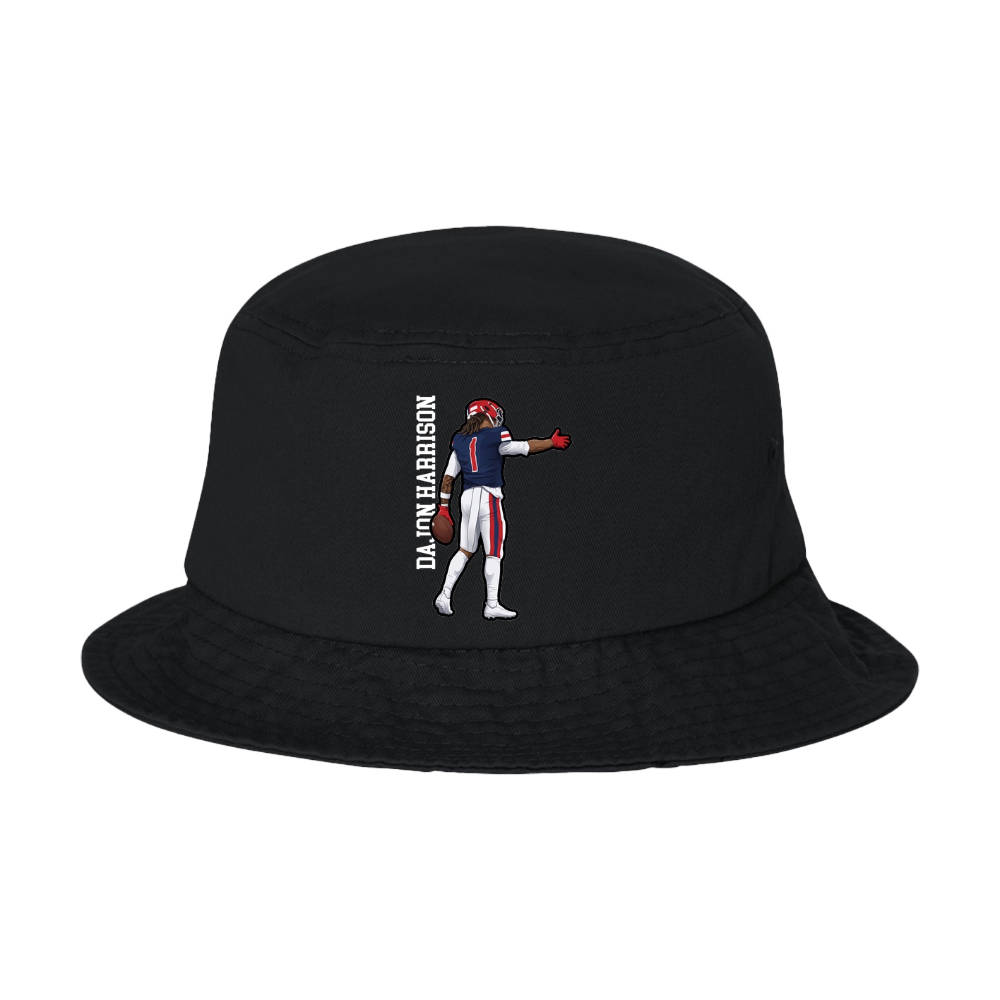 Bucket Cap — Name Vertical in Black