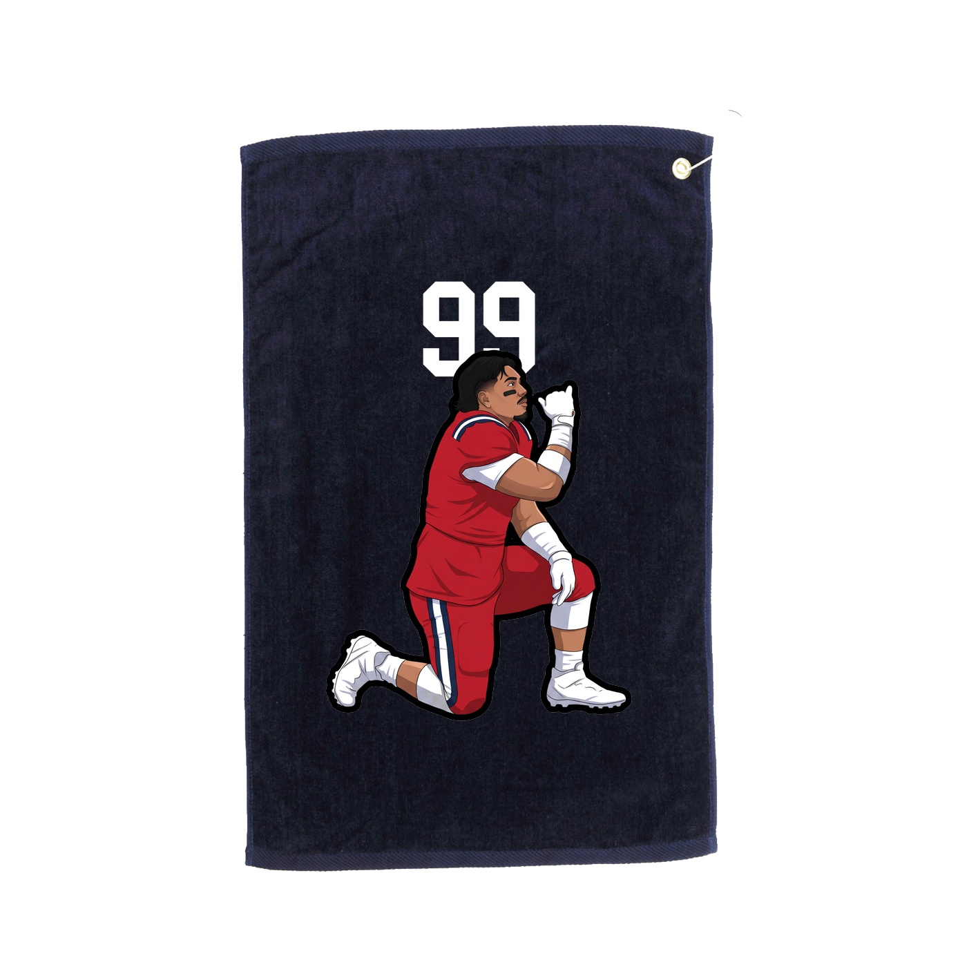 Golf Towel — Number Top in Navy