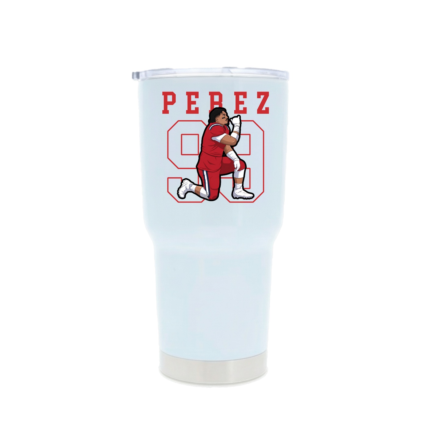 30oz Stainless Steel Tumbler — Shirsey in White
