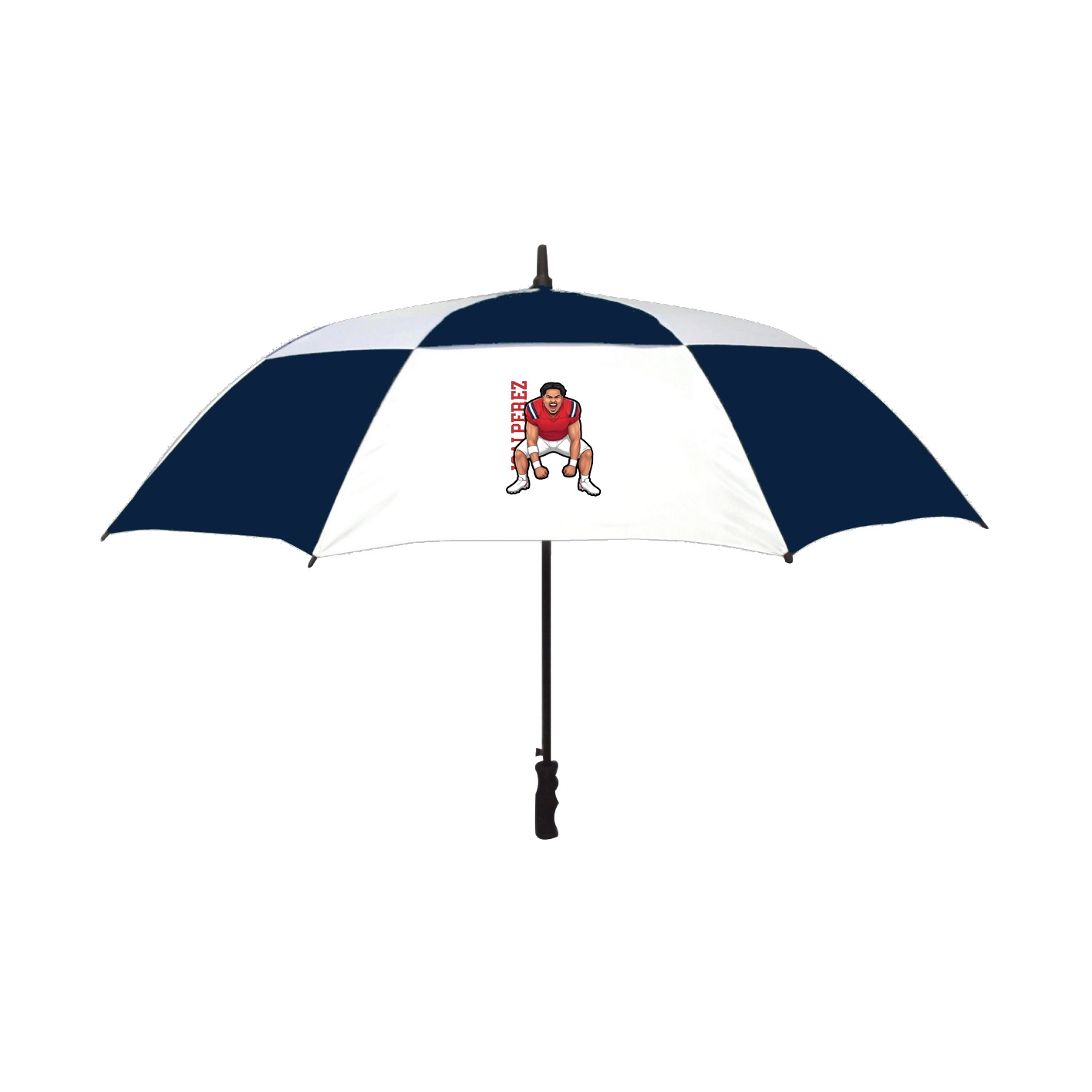 Golf Umbrella — Name Vertical in Navy