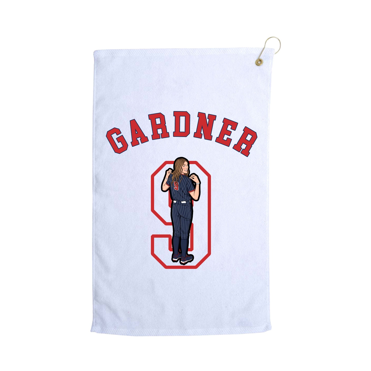 Golf Towel — Shirsey Arch in White
