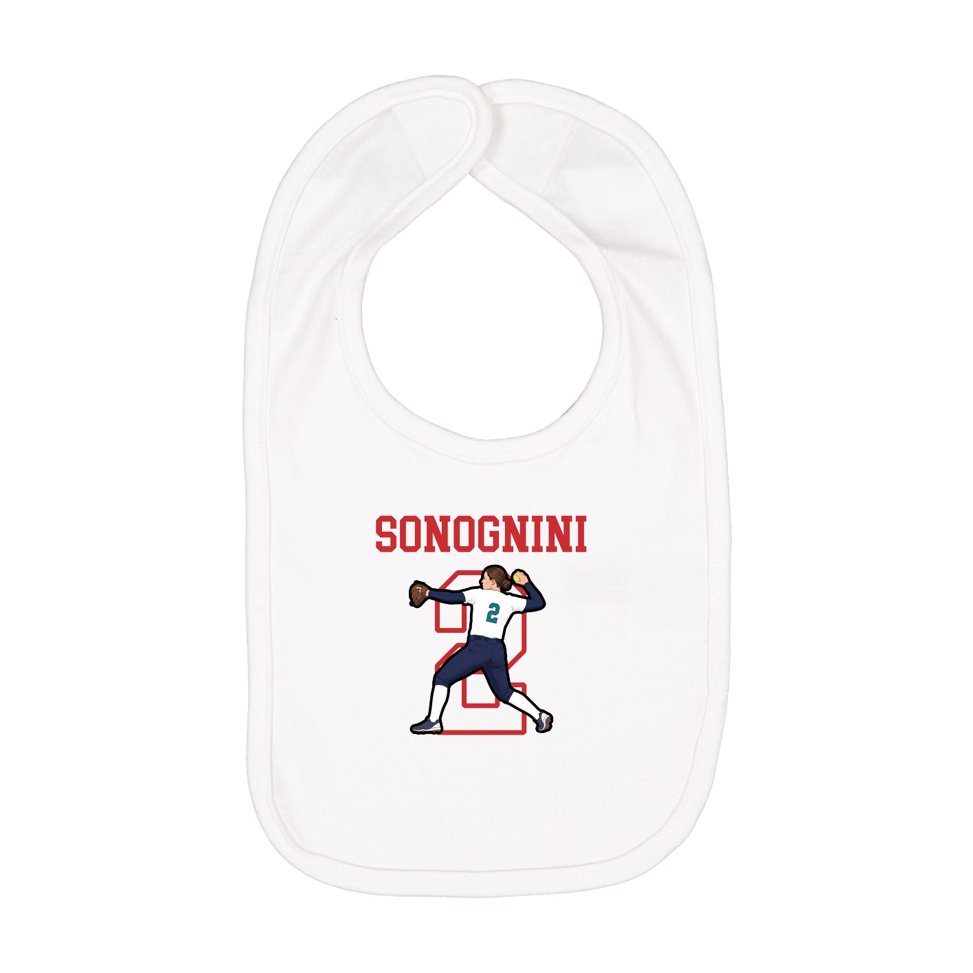 Infant Bib — Shirsey in White