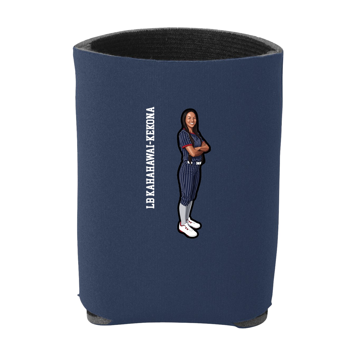 Can Holder — Name Vertical in Navy