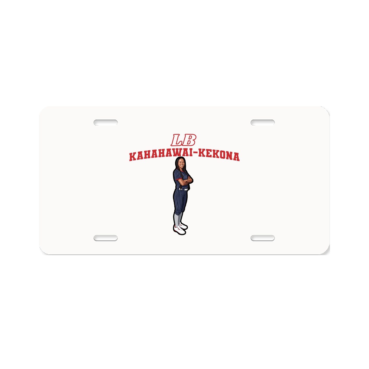 License Plate — Name Arch in Classic