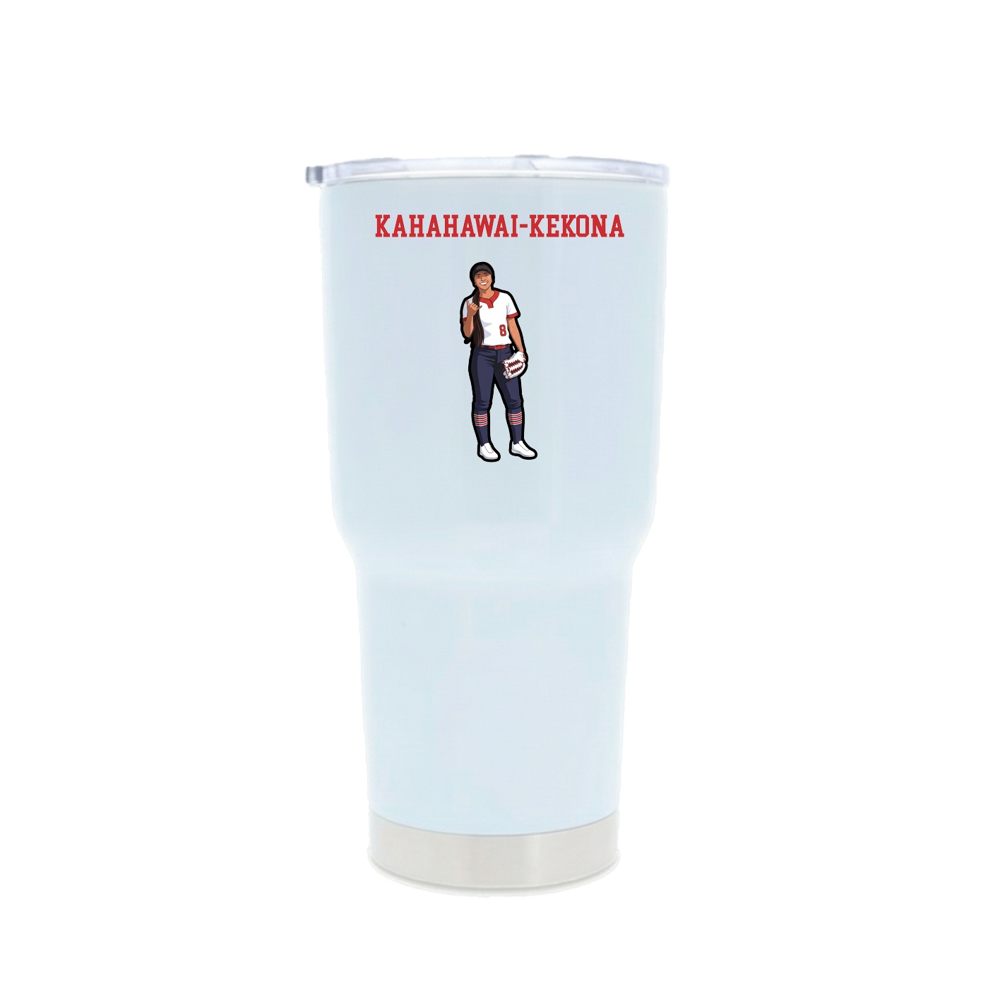 30oz Stainless Steel Tumbler — Shirsey in White