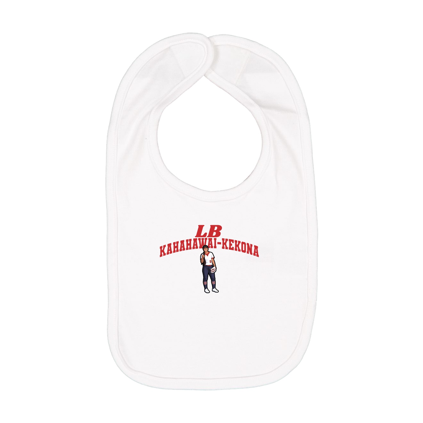 Infant Bib — Signature Arch in White