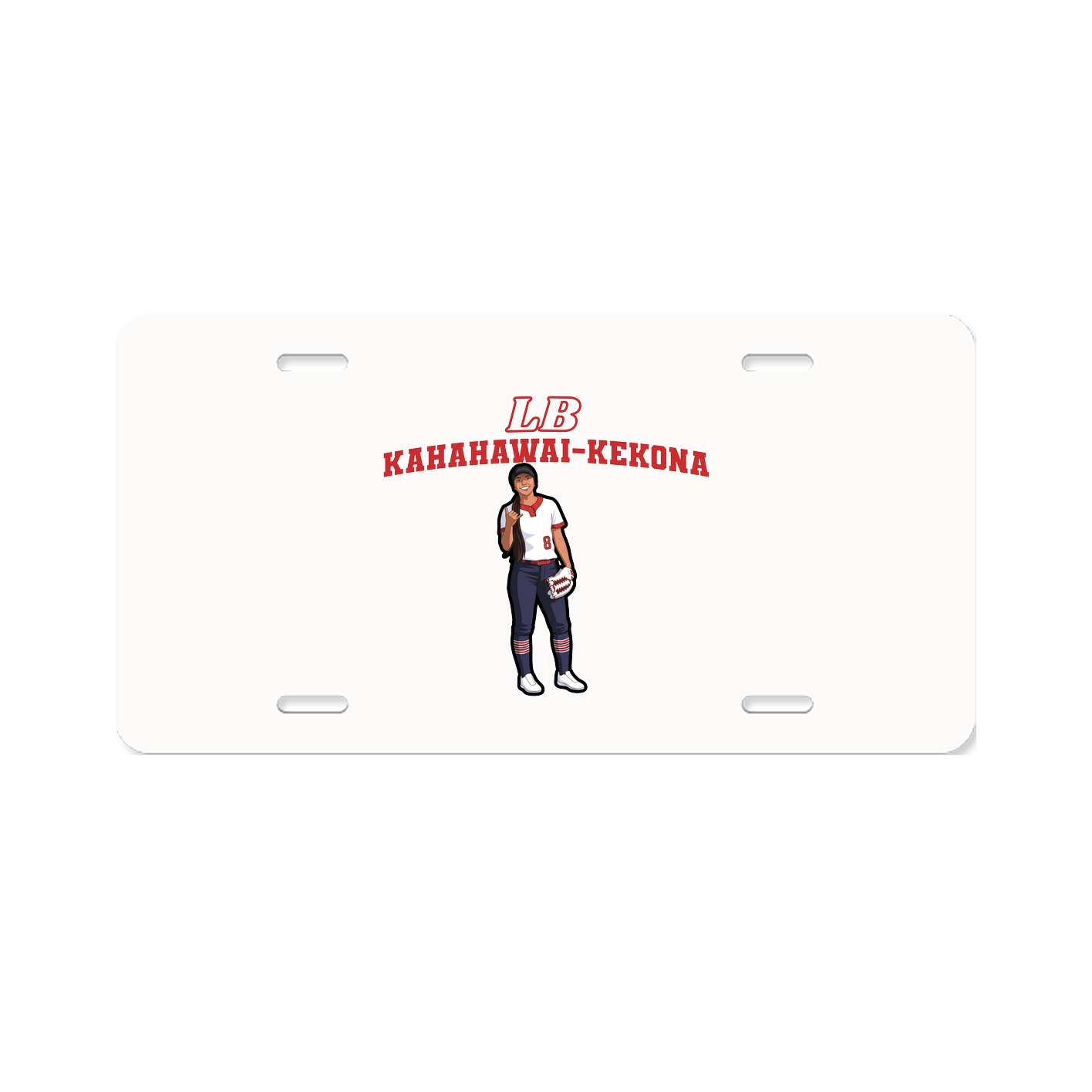 License Plate — Name Arch in Classic