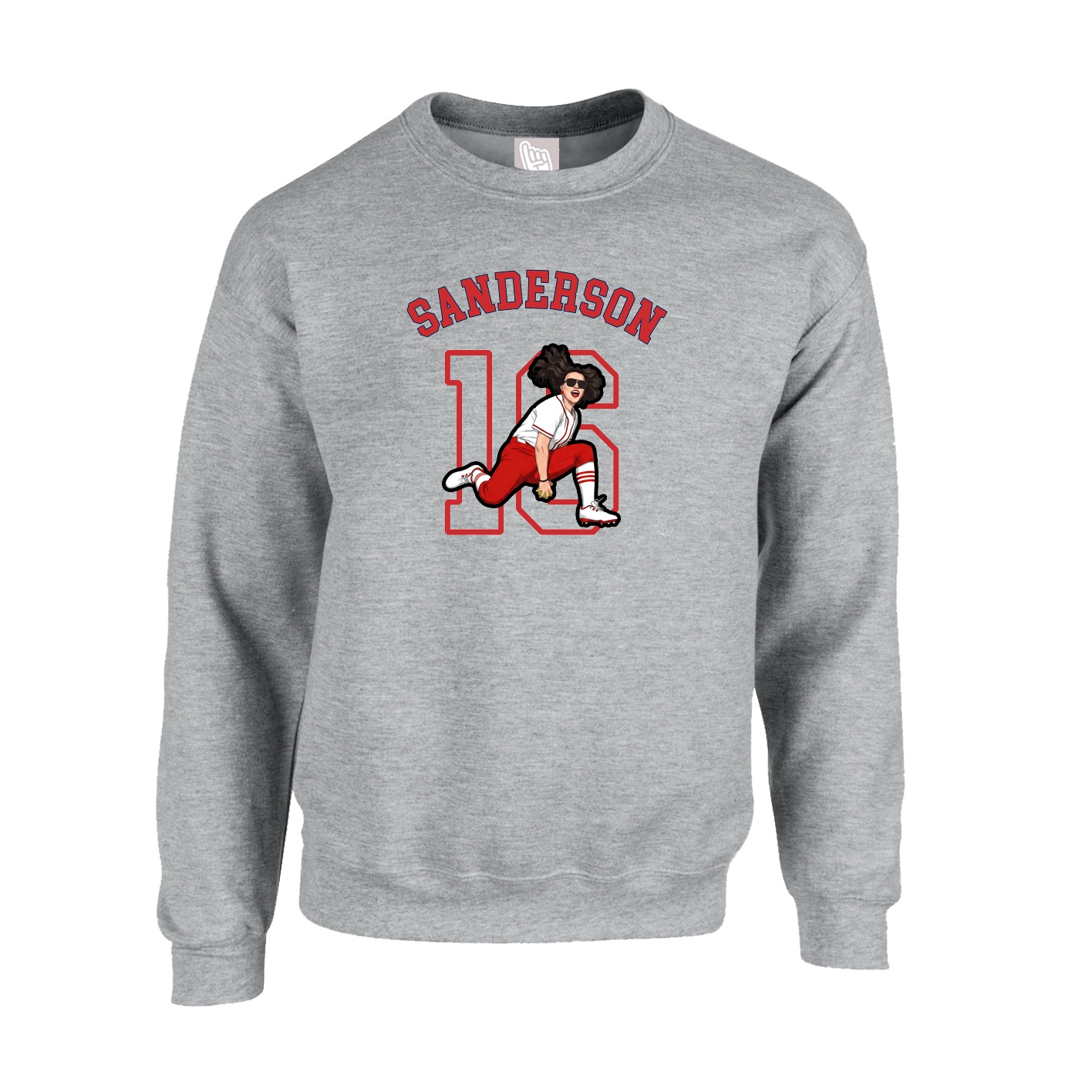 Fleece Crew — Shirsey Arch in Grey