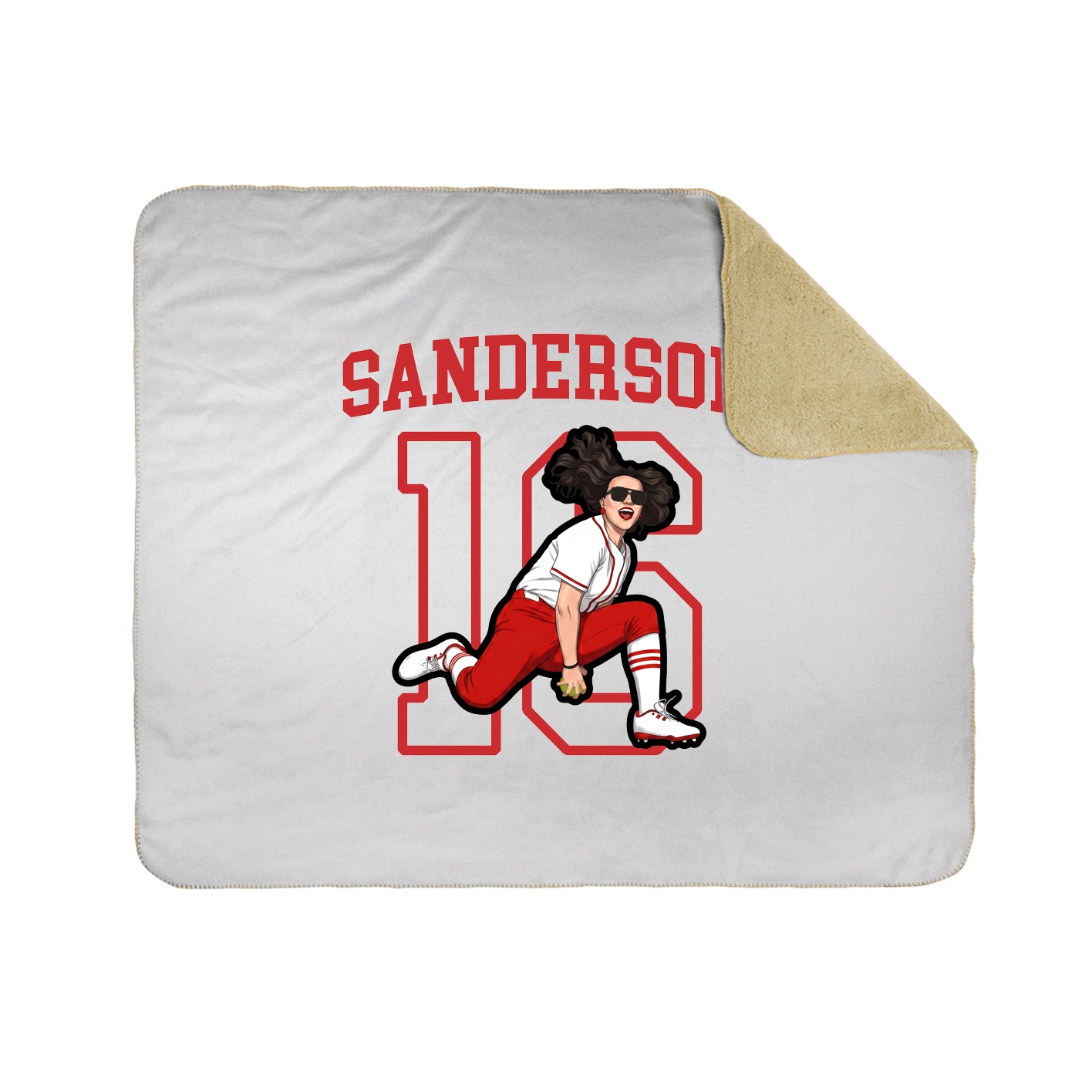 Throw Blanket — Shirsey in White
