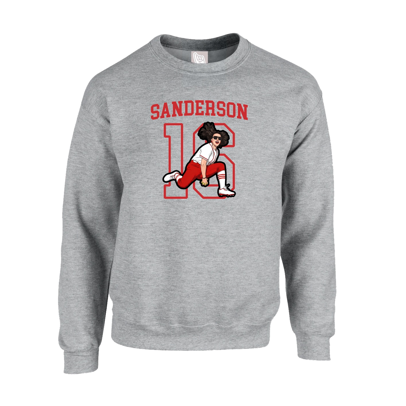 Fleece Crew — Shirsey in Grey