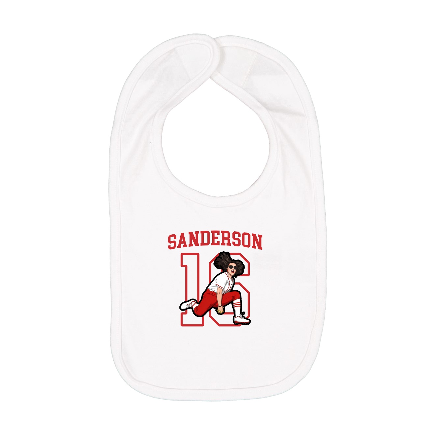 Infant Bib — Shirsey in White