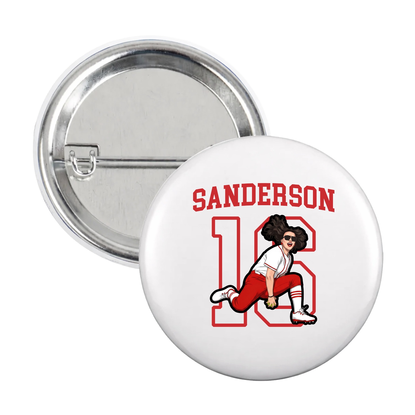 Game Day Button — Shirsey in White