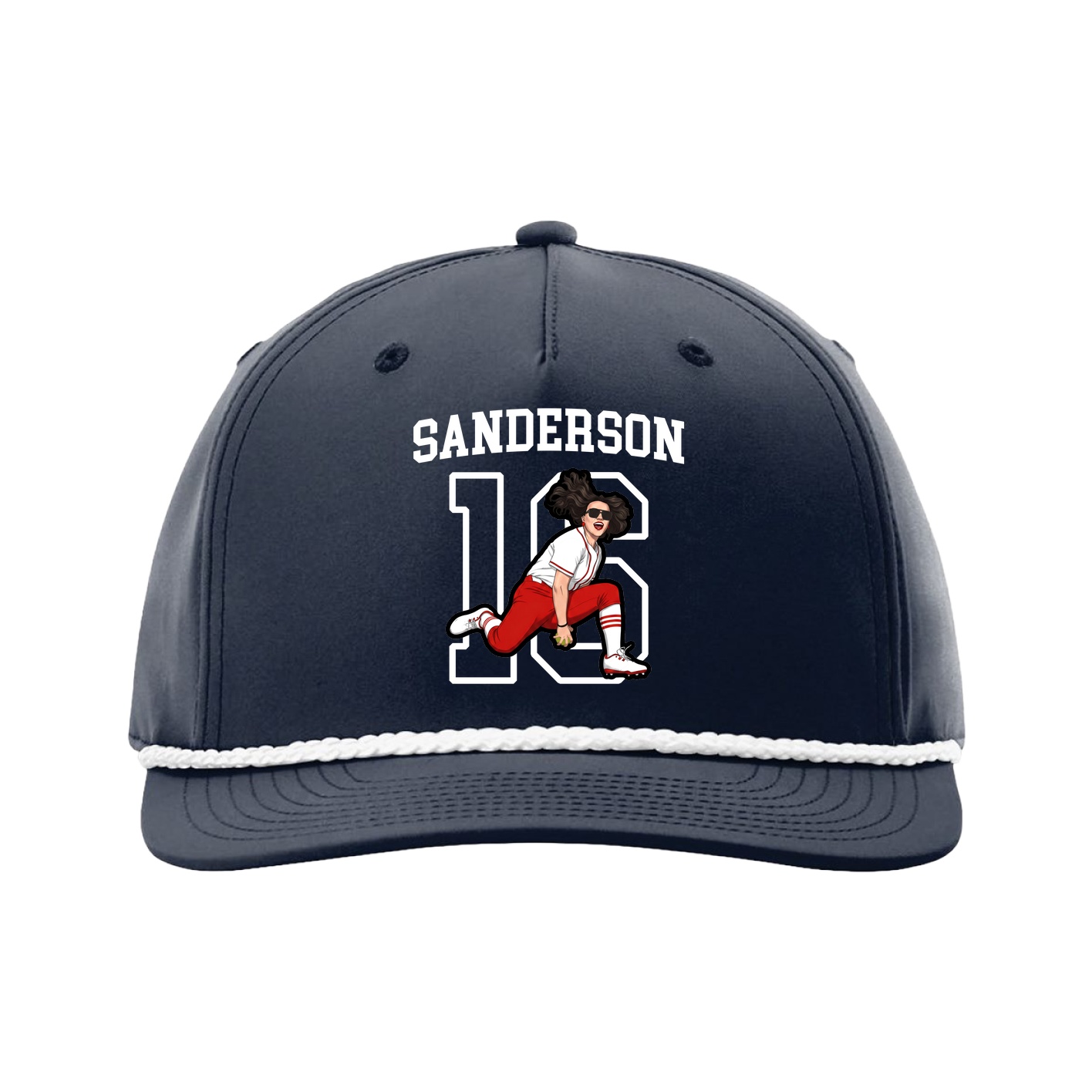 Five-Panel Classic Rope Cap — Shirsey in Navy