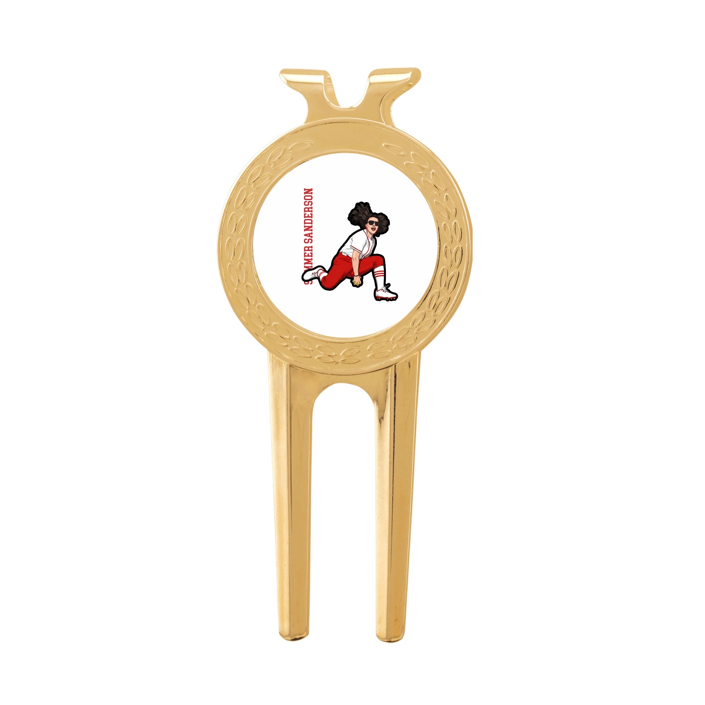 Divot Tool with Ball Marker — Name Vertical in Classic
