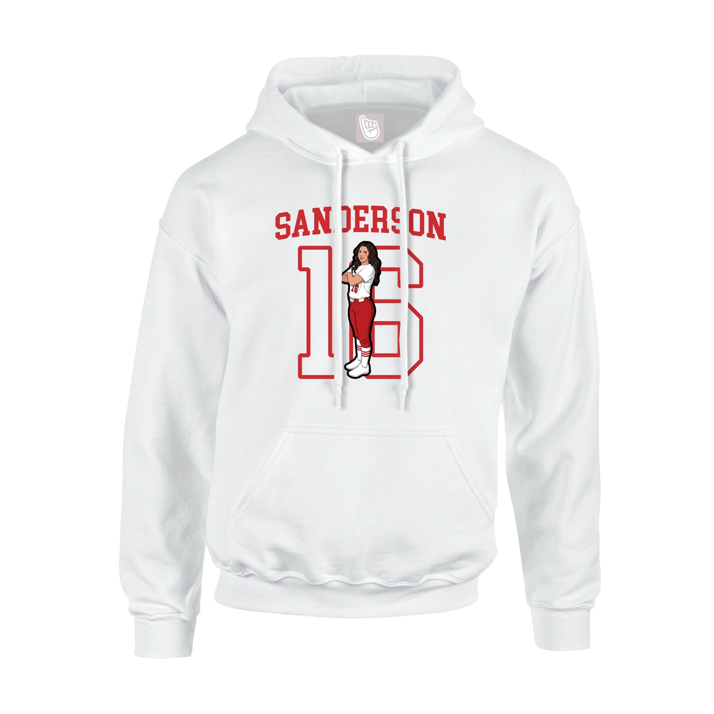 Hoodie — Shirsey in White