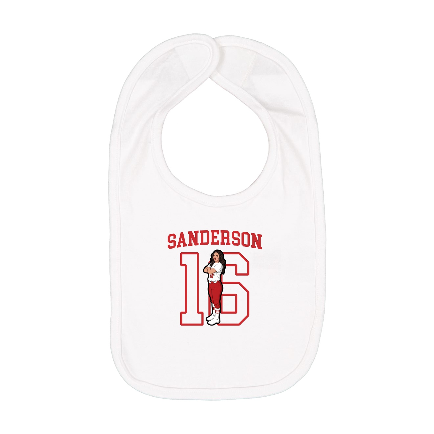 Infant Bib — Shirsey in White