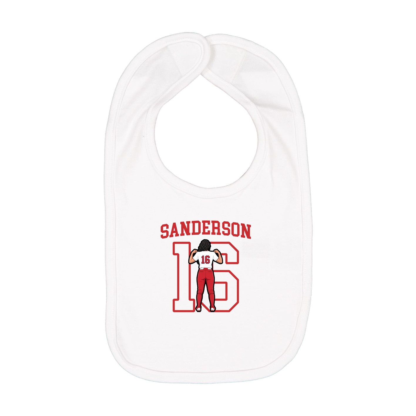 Infant Bib — Shirsey in White