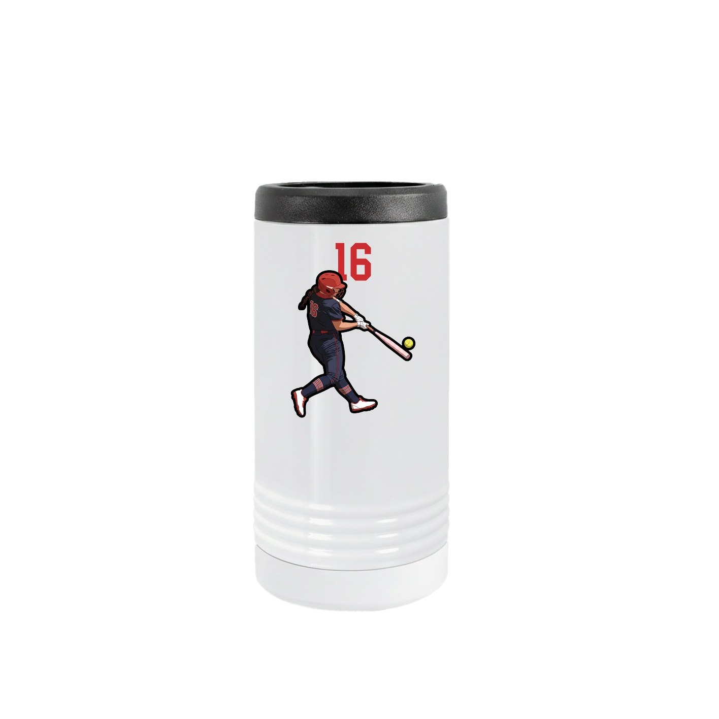 Slim Beverage Holder — Number Top in White