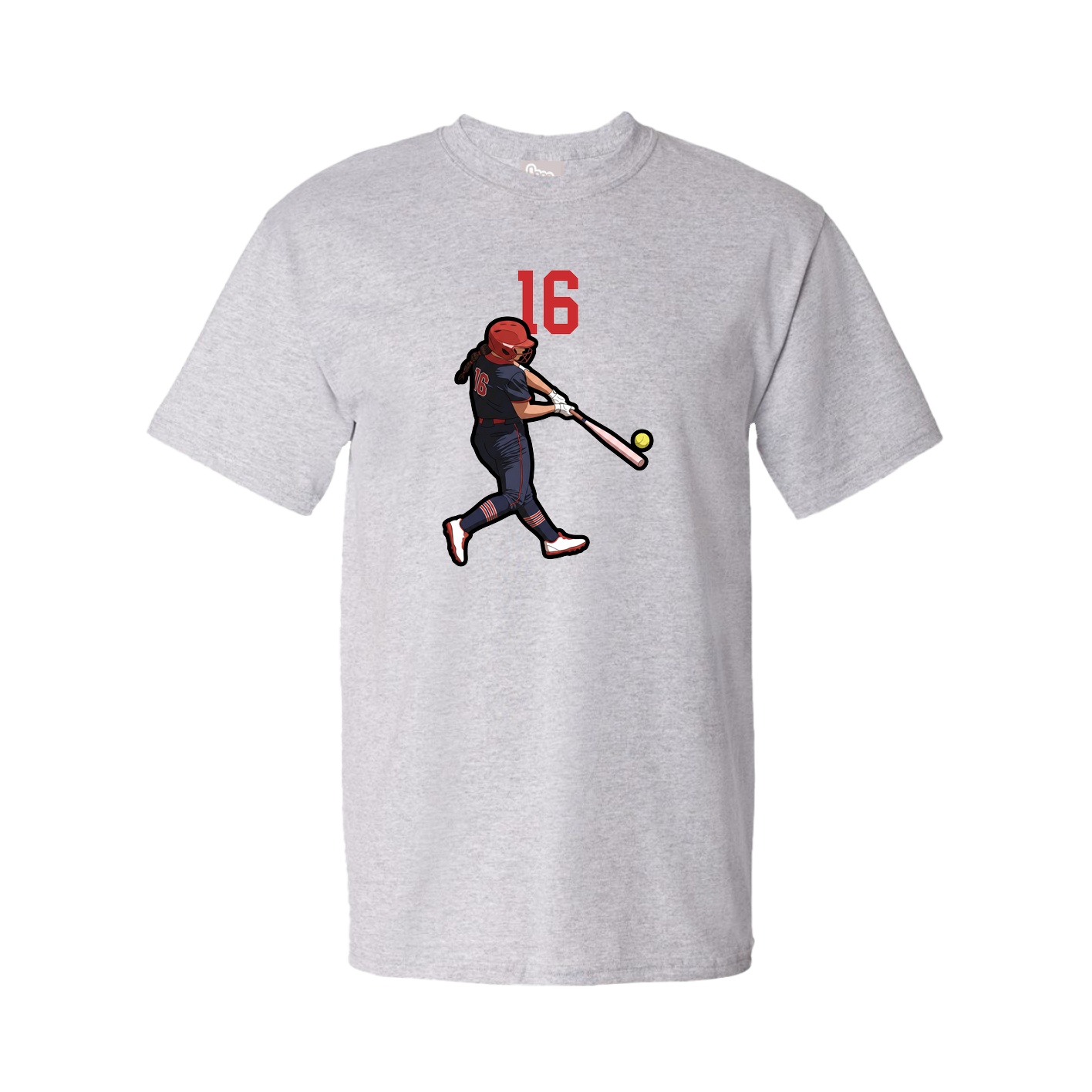 Tee — Number Top in Grey