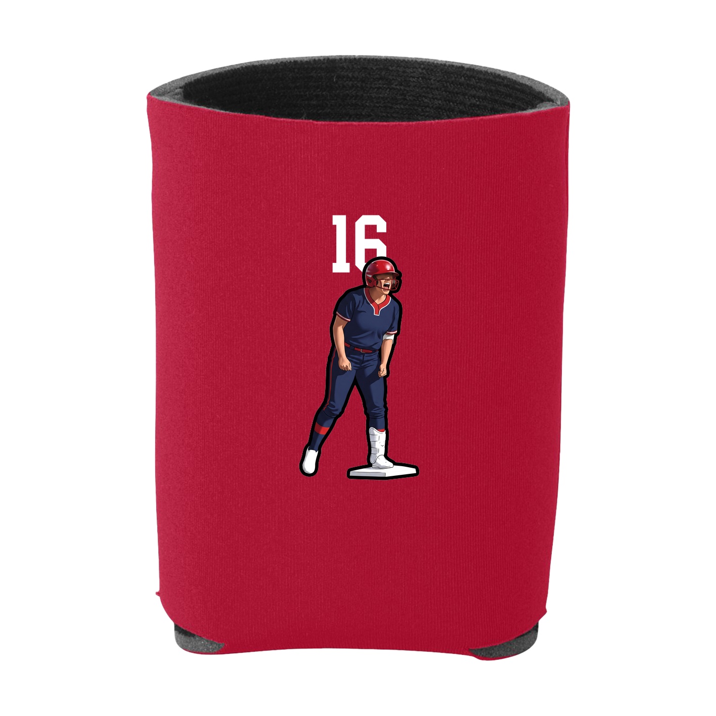 Can Holder — Number Top in Red
